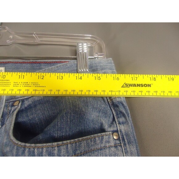 Tommy Hilfiger Stretch Hipster Bootcut Jeans Womens Size 12 Light Wash Denim - Picture 5 of 8